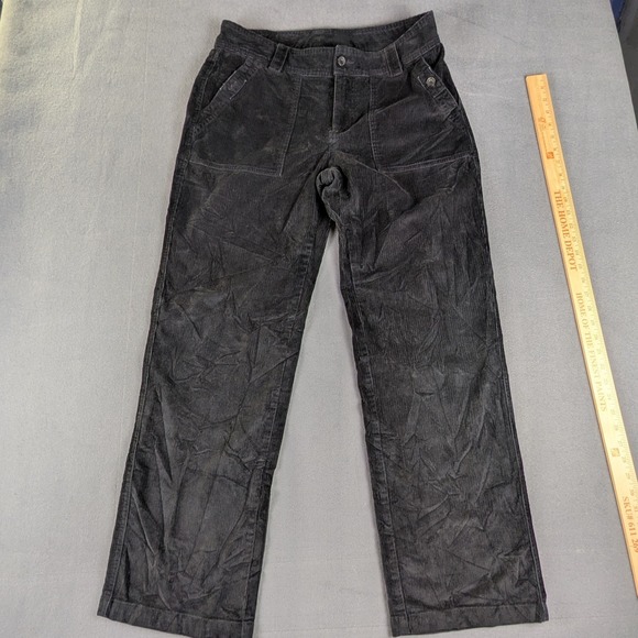 Columbia Pants - Columbia Pants Womens 12 Black AL8602 Corduroy Straight Leg Outdoor Stretch